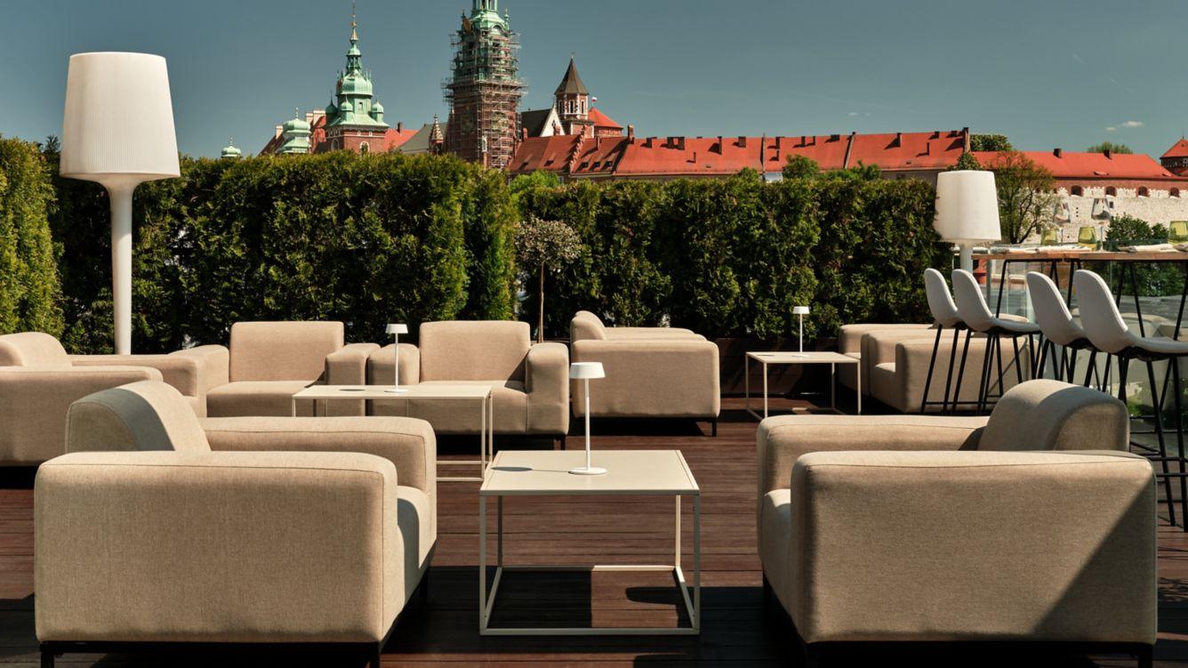 Sheraton Grand Cracovia Exterior foto The Sky Bar